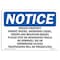 Signmission OSHA Notice Sign, 7" Height, 10" Width, Private Property Nordic Skiers Snowshoe Sign, Landscape OS-NS-D-710-L-17861 - alternate 1